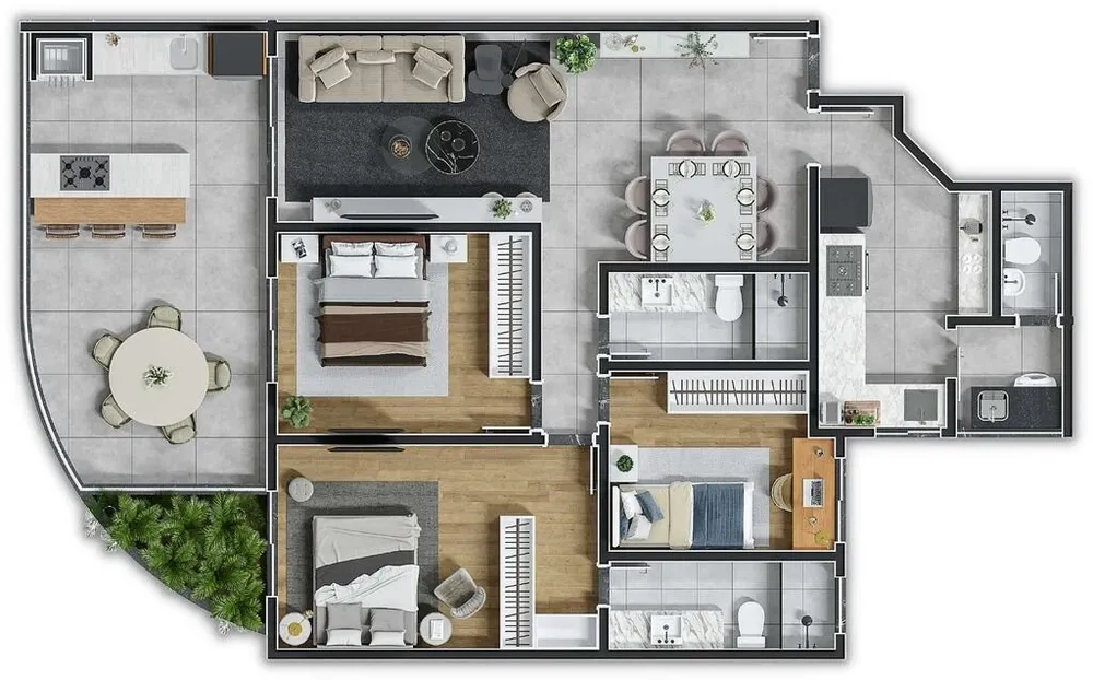 Cobertura, 2 quartos, 200 m² - Foto 4