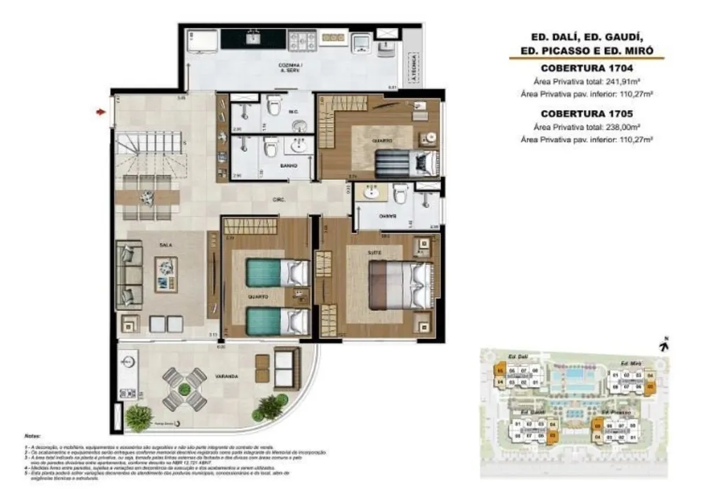 Cobertura, 3 quartos, 164 m² - Foto 28