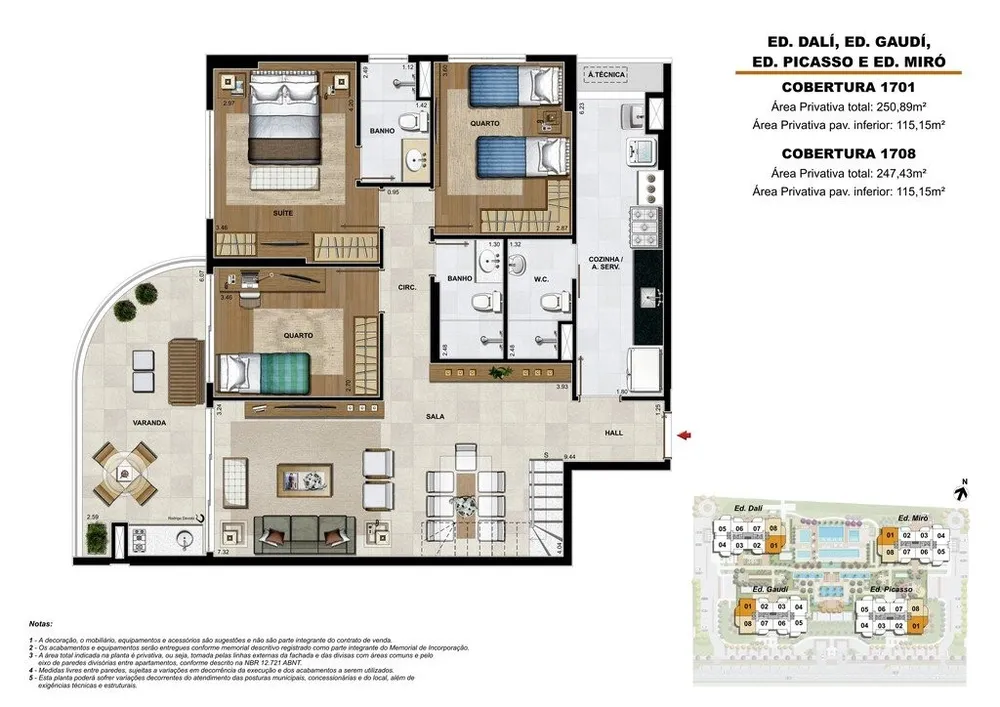 Cobertura, 3 quartos, 164 m² - Foto 32