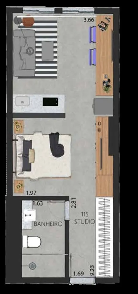 Apartamento, 1 quarto, 52 m² - Foto 40