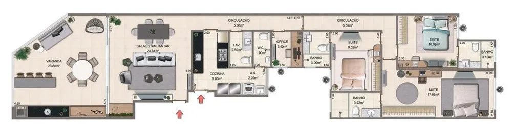 Cobertura, 3 quartos, 137 m² - Foto 10