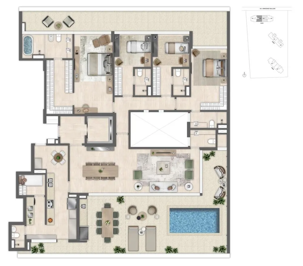 Apartamento, 4 quartos, 175 m² - Foto 74