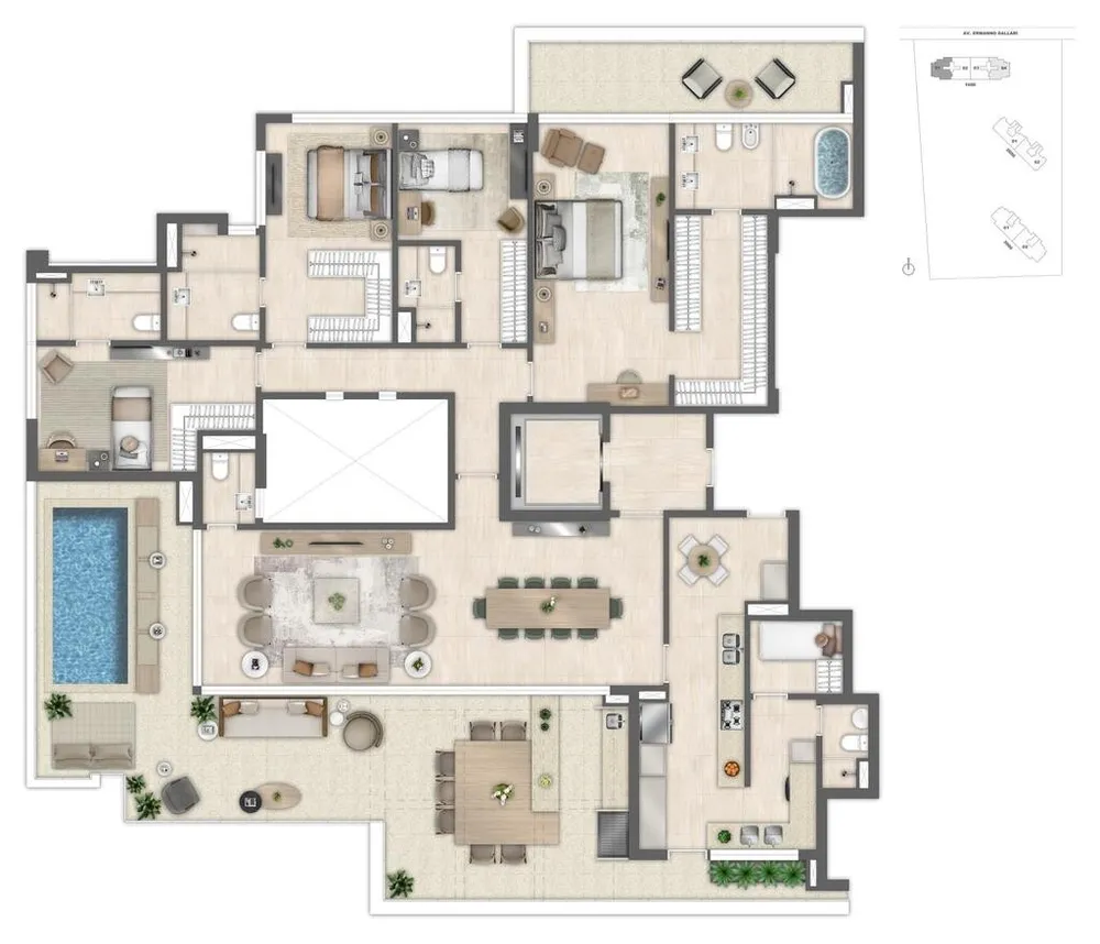 Apartamento, 4 quartos, 175 m² - Foto 73