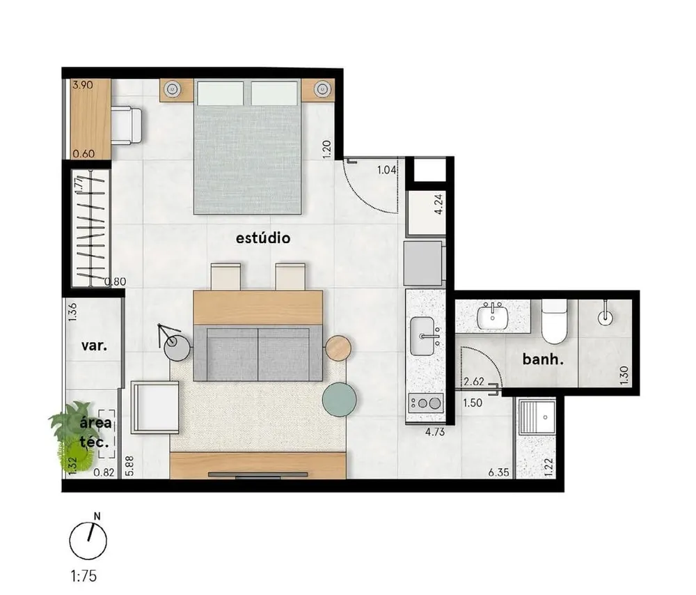Apartamento, 2 quartos, 109 m² - Foto 19