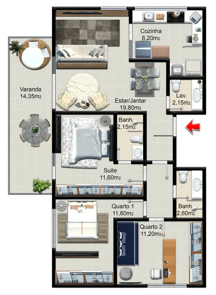 Apartamento, 3 quartos, 109 m² - Foto 16