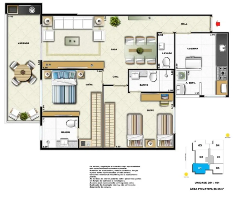 Apartamento, 2 quartos, 81 m² - Foto 16