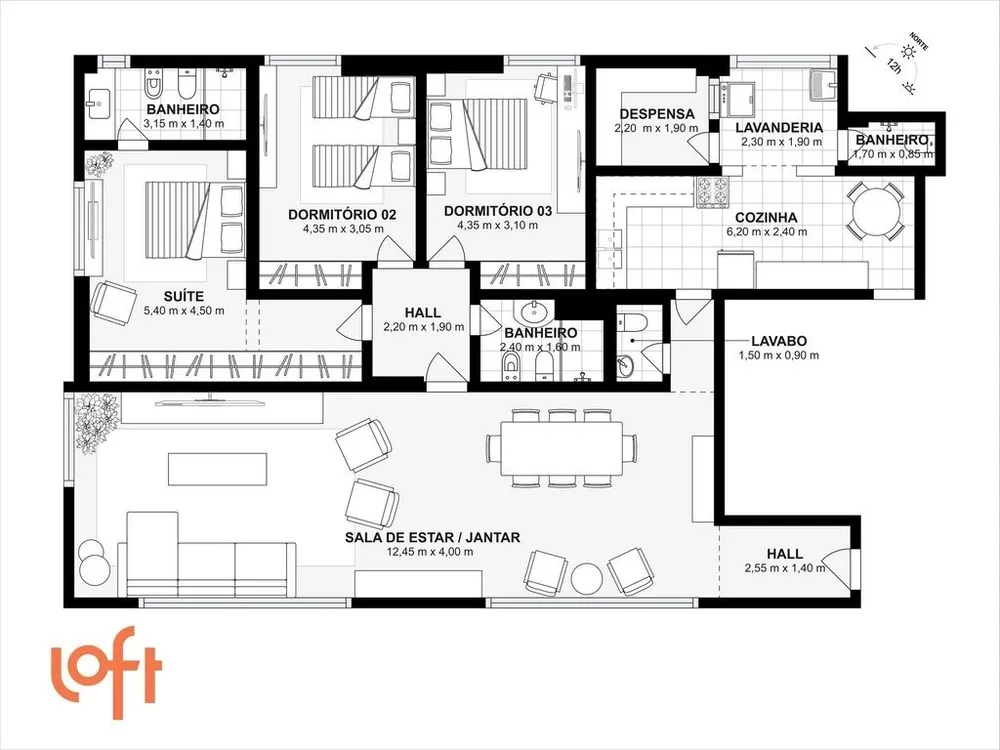 Apartamento, 3 quartos, 128 m² - Foto 52