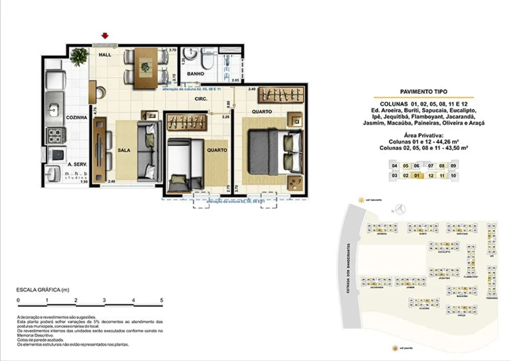 Apartamento, 2 quartos, 43 m² - Foto 8