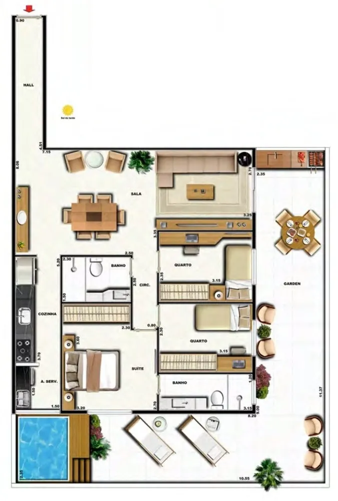 Apartamento, 3 quartos, 109 m² - Foto 41