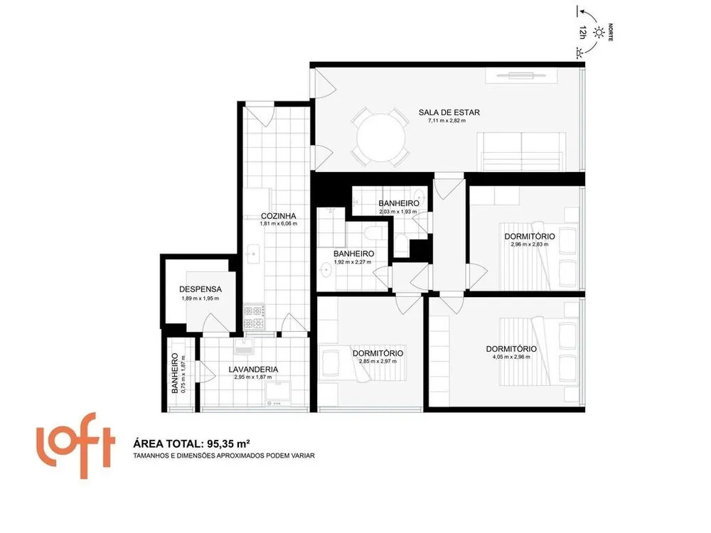 Apartamento, 3 quartos, 94 m² - Foto 29