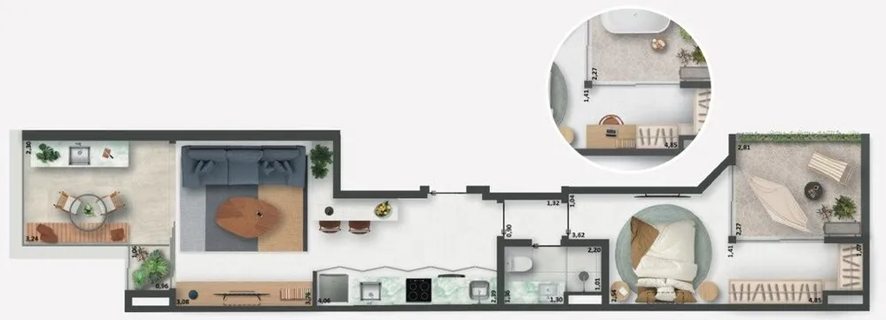 Apartamento, 1 quarto, 55 m² - Foto 18
