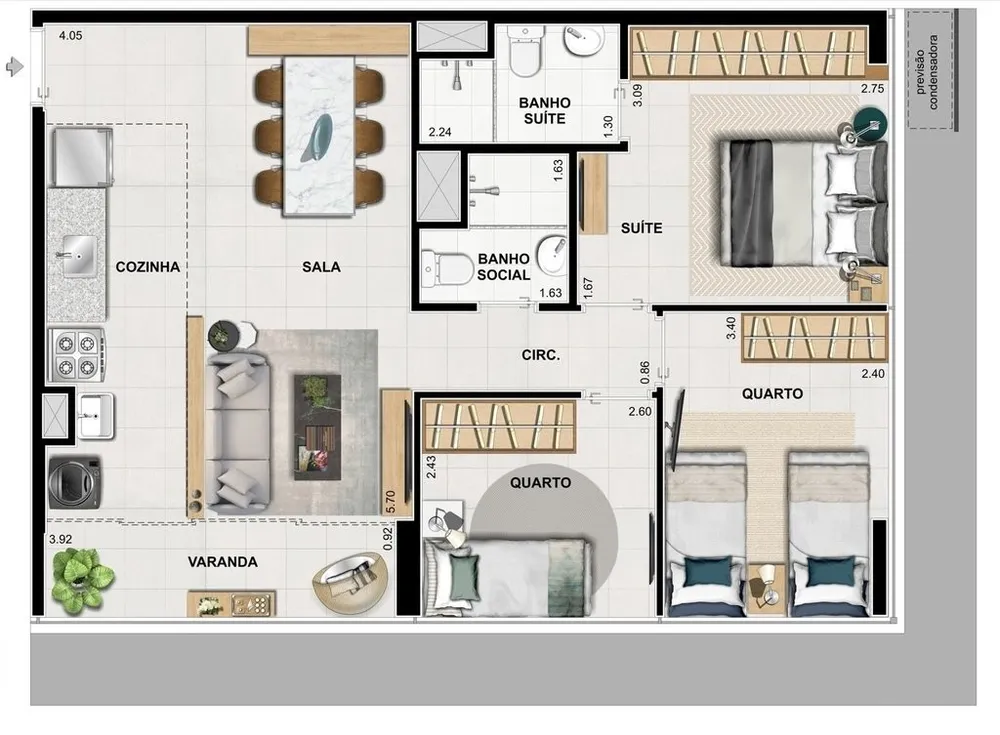 Apartamento, 2 quartos, 55 m² - Foto 32