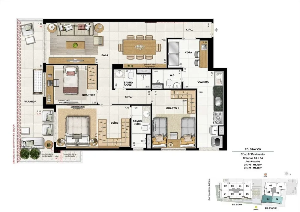Apartamento, 3 quartos, 112 m² - Foto 44