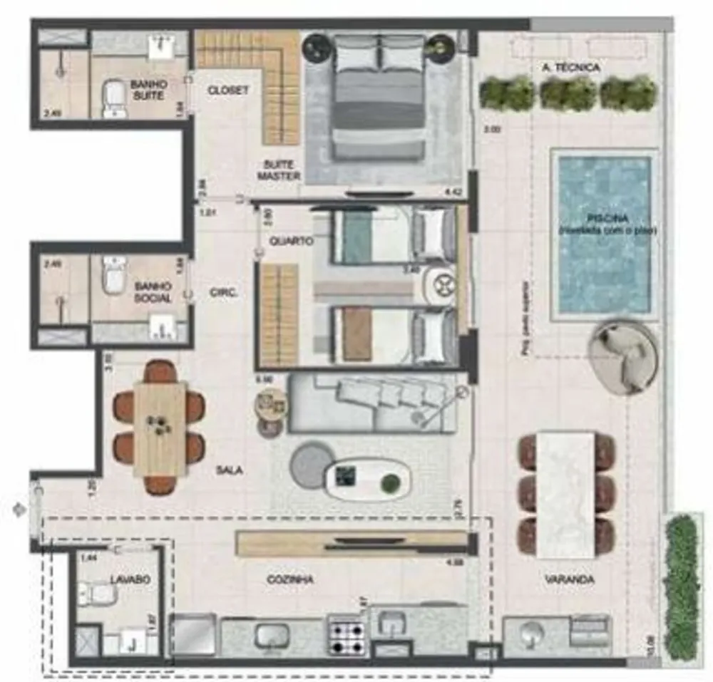 Apartamento, 2 quartos, 77 m² - Foto 34