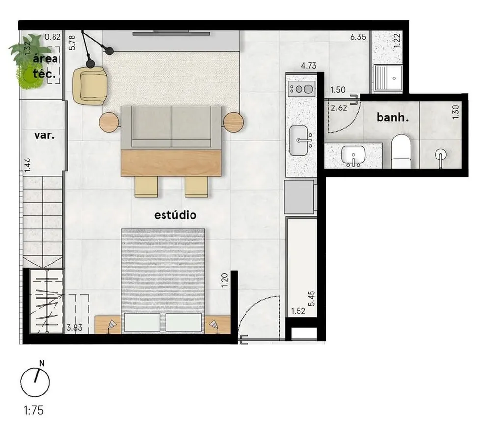 Apartamento, 1 quarto, 39 m² - Foto 23