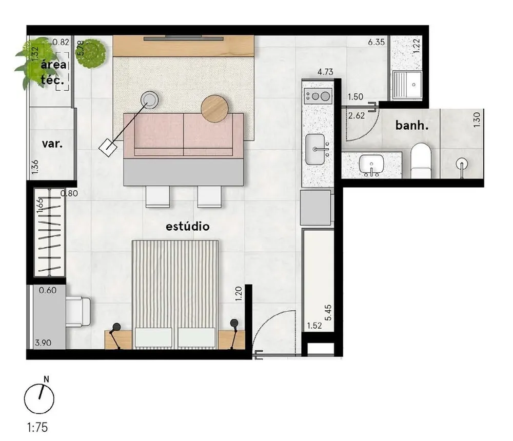 Apartamento, 1 quarto, 39 m² - Foto 20