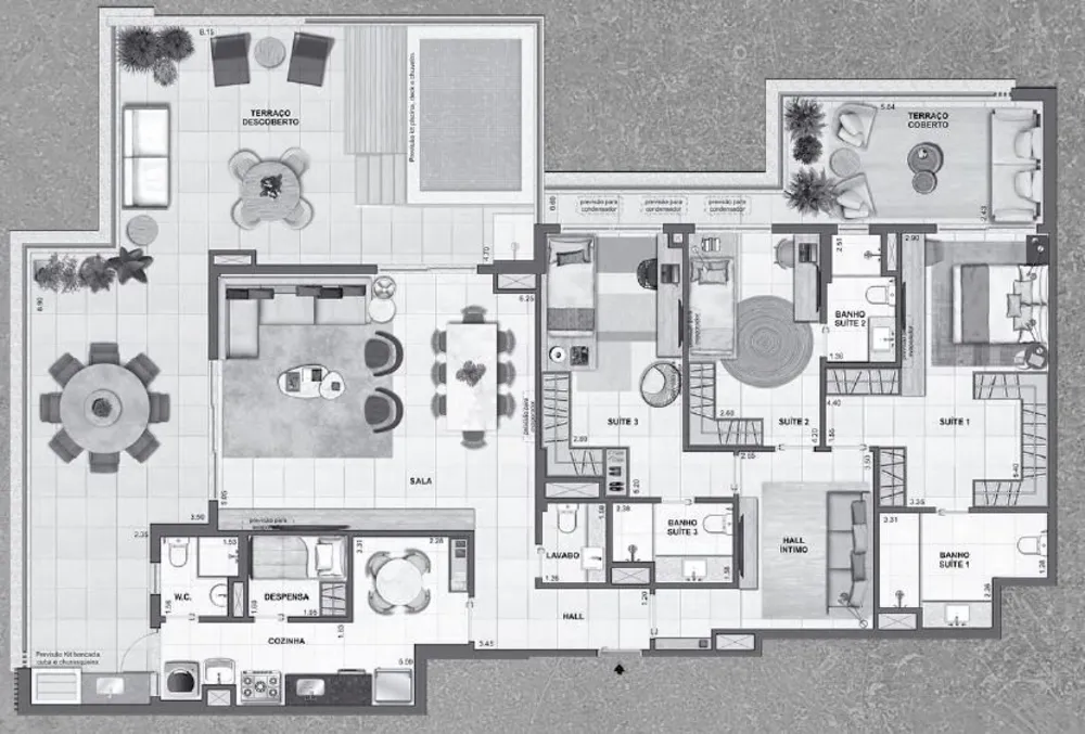 Apartamento, 3 quartos, 245 m² - Foto 52