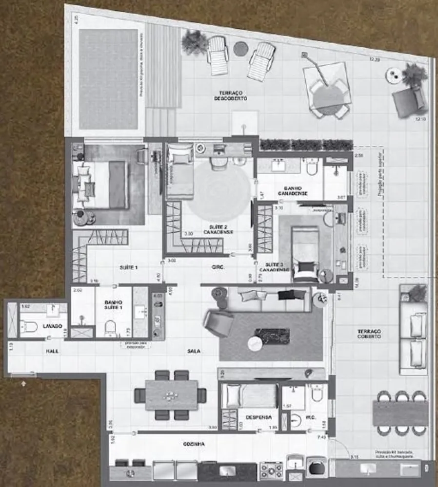 Apartamento, 3 quartos, 245 m² - Foto 45