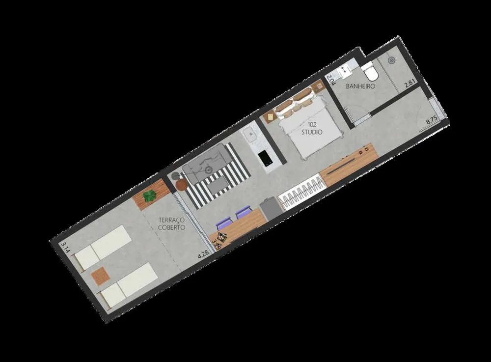 Apartamento, 1 quarto, 48 m² - Foto 25