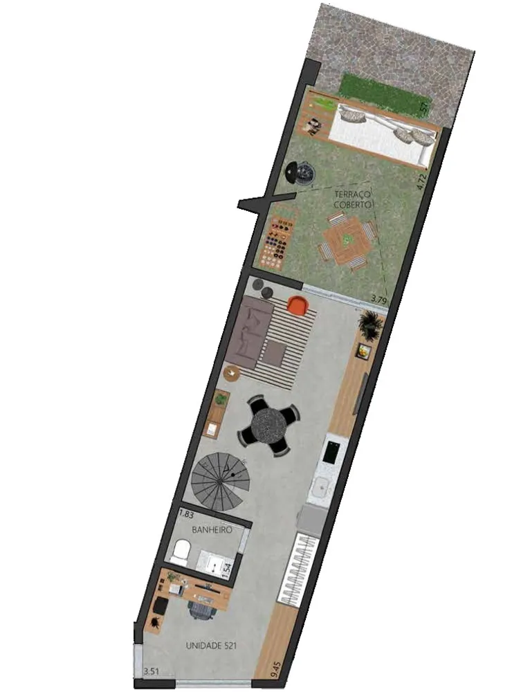 Apartamento, 1 quarto, 48 m² - Foto 47