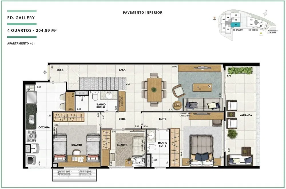 Cobertura, 4 quartos, 219 m² - Foto 19