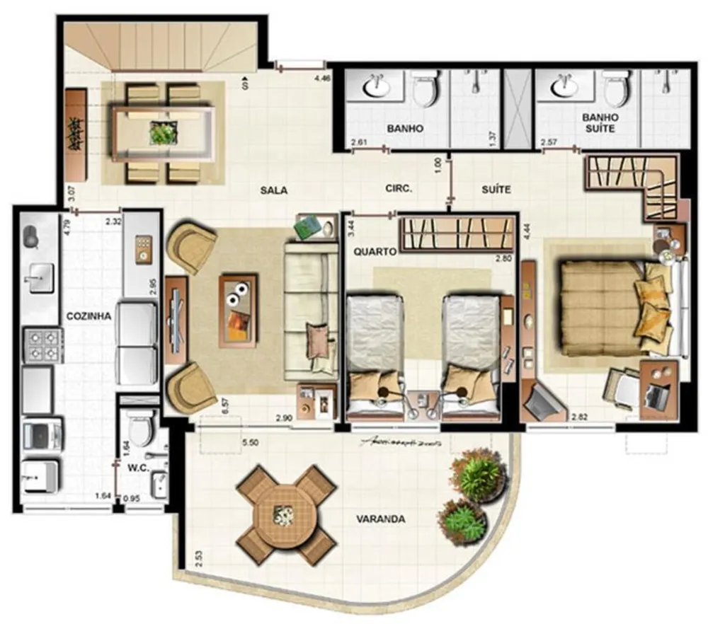Apartamento, 2 quartos, 82 m² - Foto 36