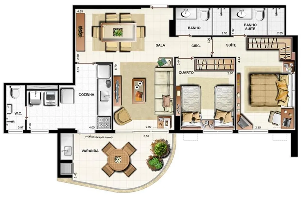 Apartamento, 2 quartos, 82 m² - Foto 28