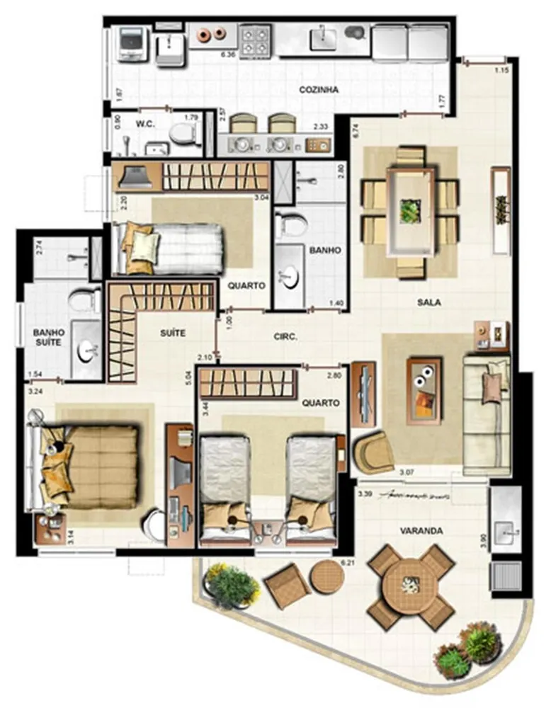 Apartamento, 2 quartos, 82 m² - Foto 31
