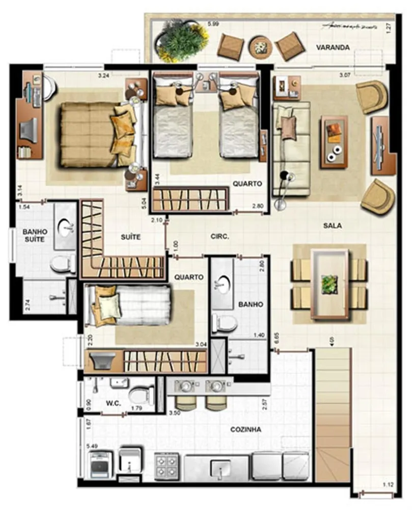 Apartamento, 2 quartos, 82 m² - Foto 39