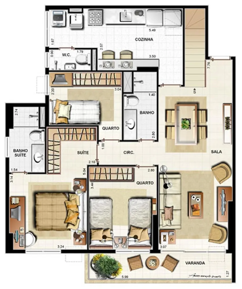 Apartamento, 2 quartos, 82 m² - Foto 34