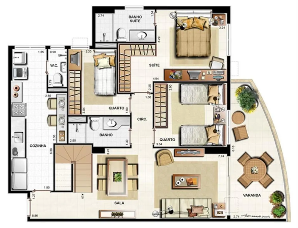Apartamento, 2 quartos, 82 m² - Foto 45