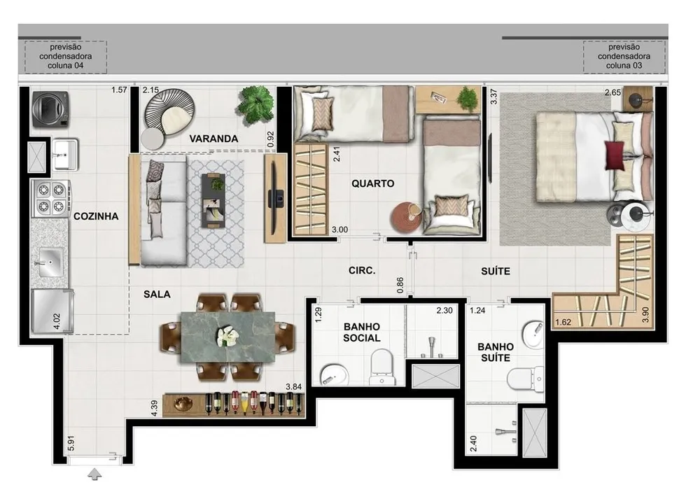 Apartamento, 3 quartos, 60 m² - Foto 30