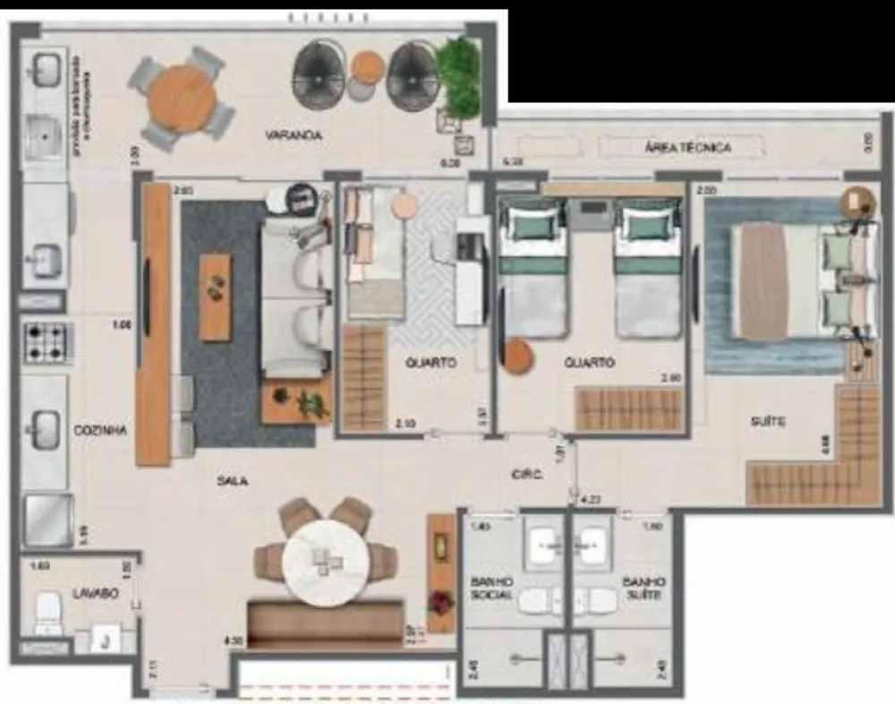 Apartamento, 3 quartos, 89 m² - Foto 21