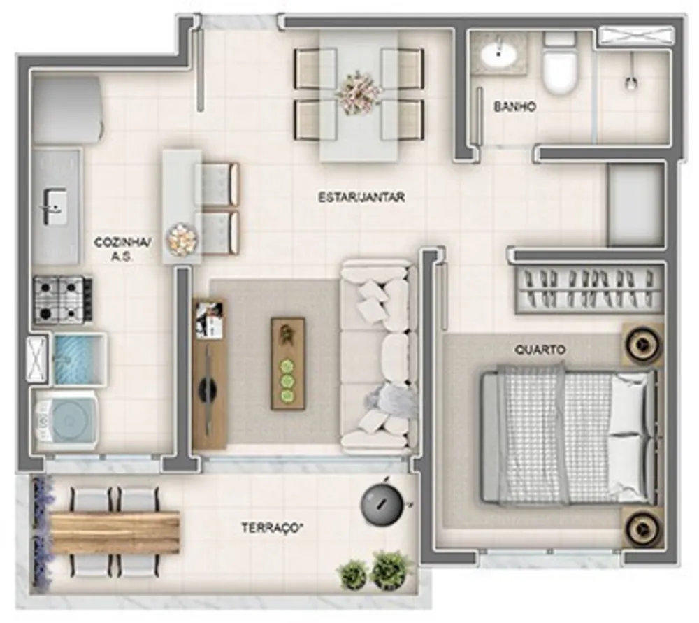 Apartamento, 2 quartos, 47 m² - Foto 45