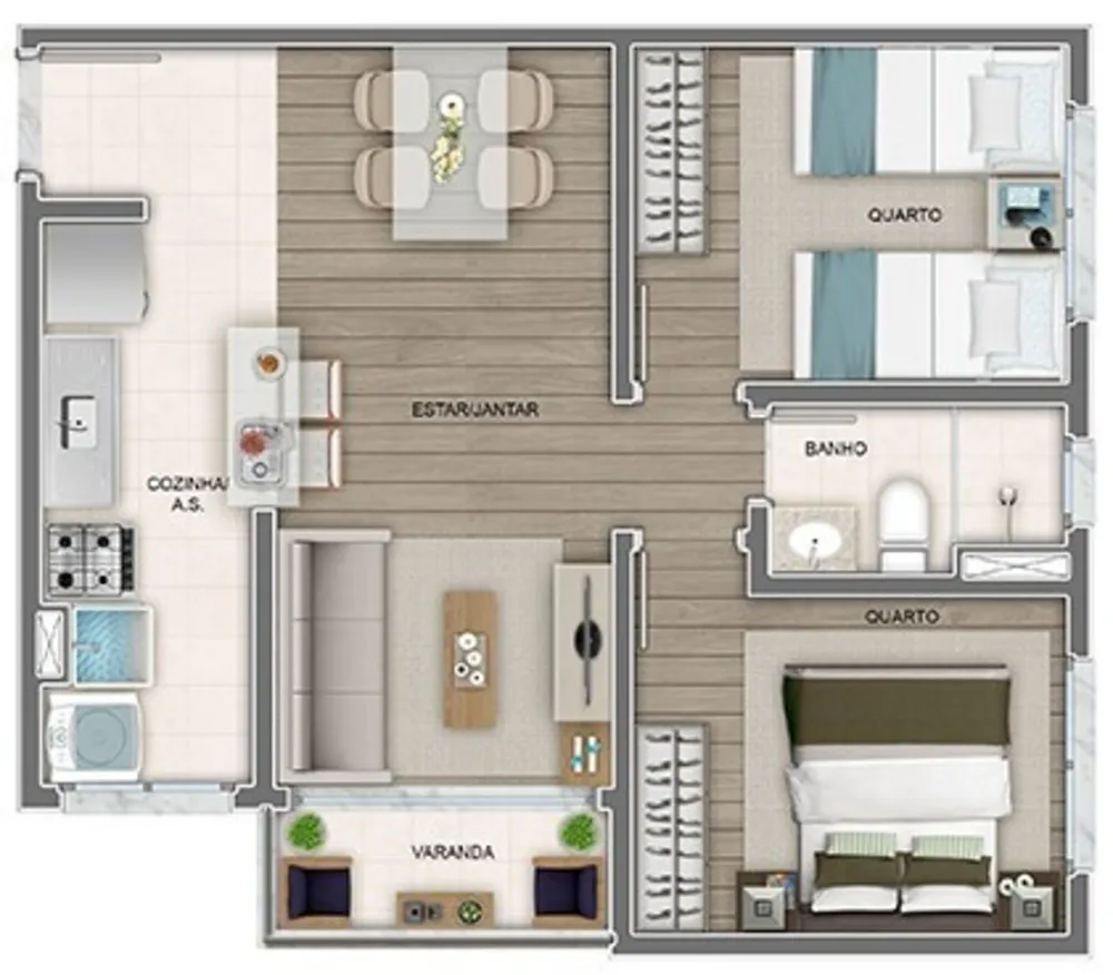 Apartamento, 2 quartos, 47 m² - Foto 48