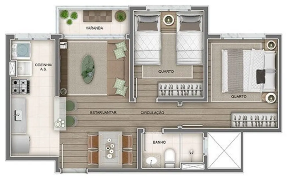 Apartamento, 2 quartos, 51 m² - Foto 47