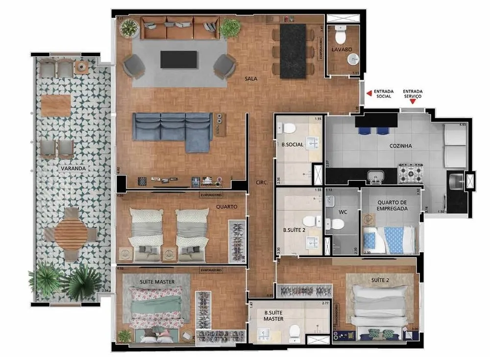 Apartamento, 4 quartos, 152 m² - Foto 14