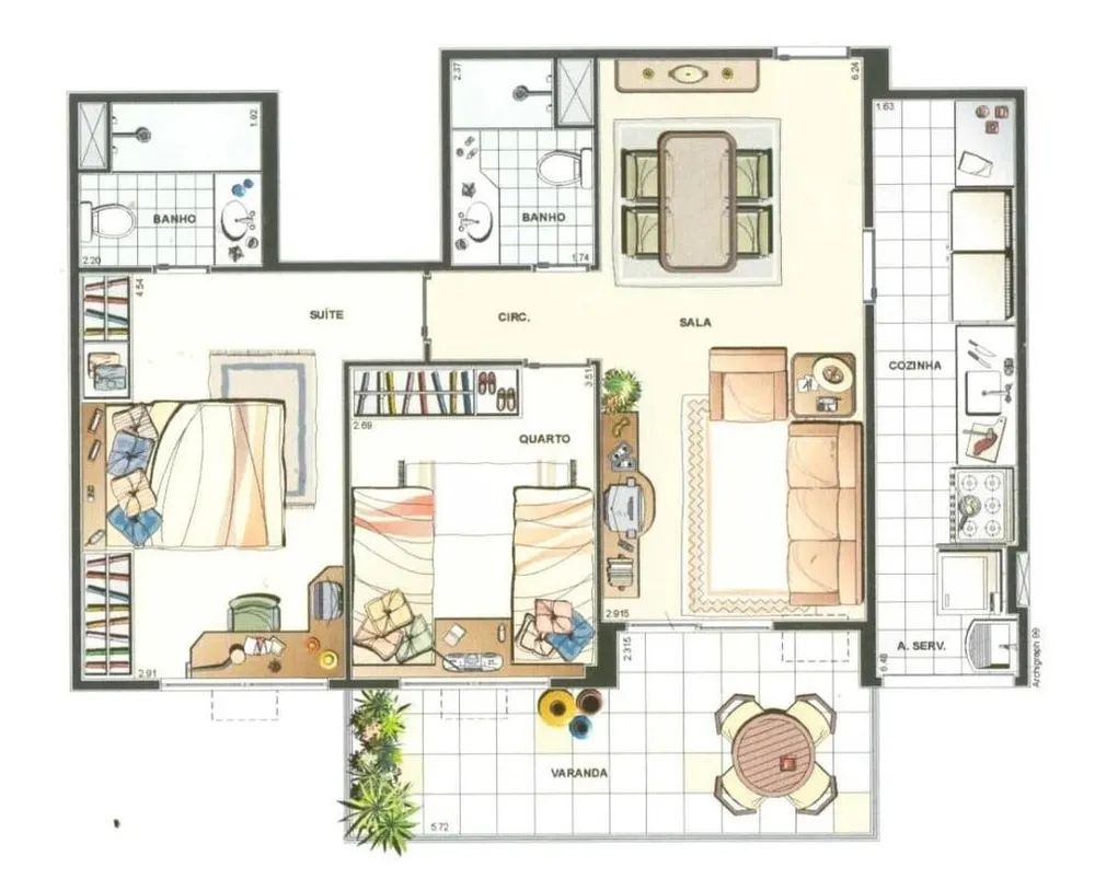 Apartamento, 2 quartos, 89 m² - Foto 16