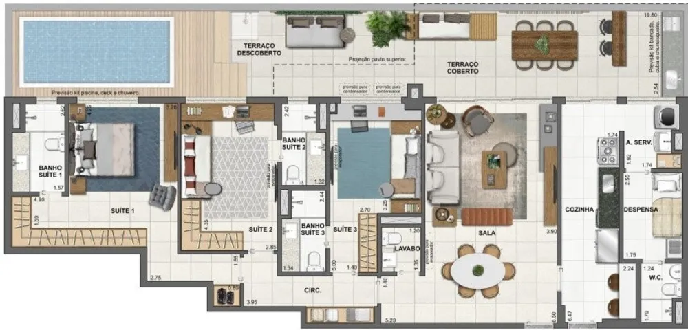 Apartamento, 4 quartos, 200 m² - Foto 52