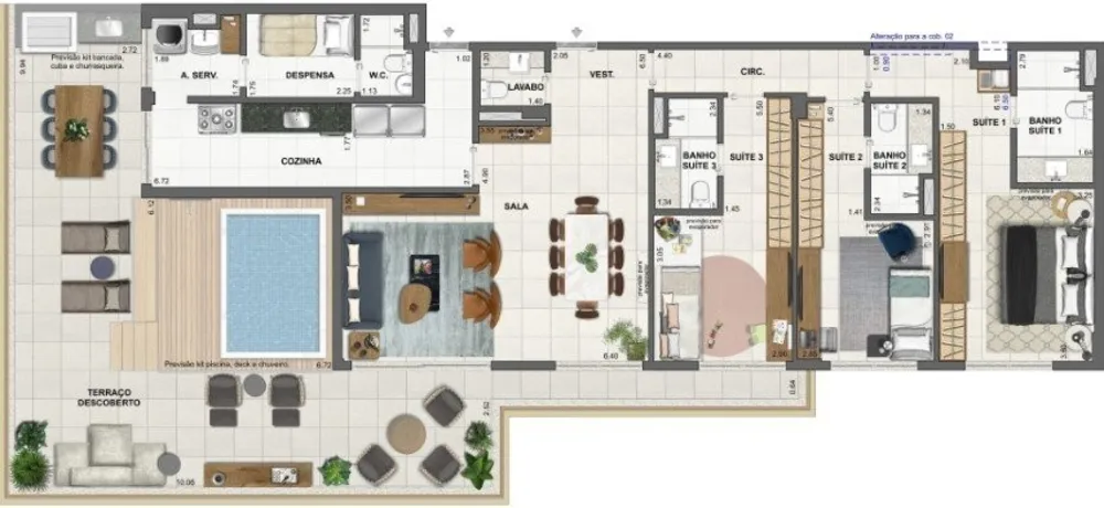 Apartamento, 4 quartos, 200 m² - Foto 48
