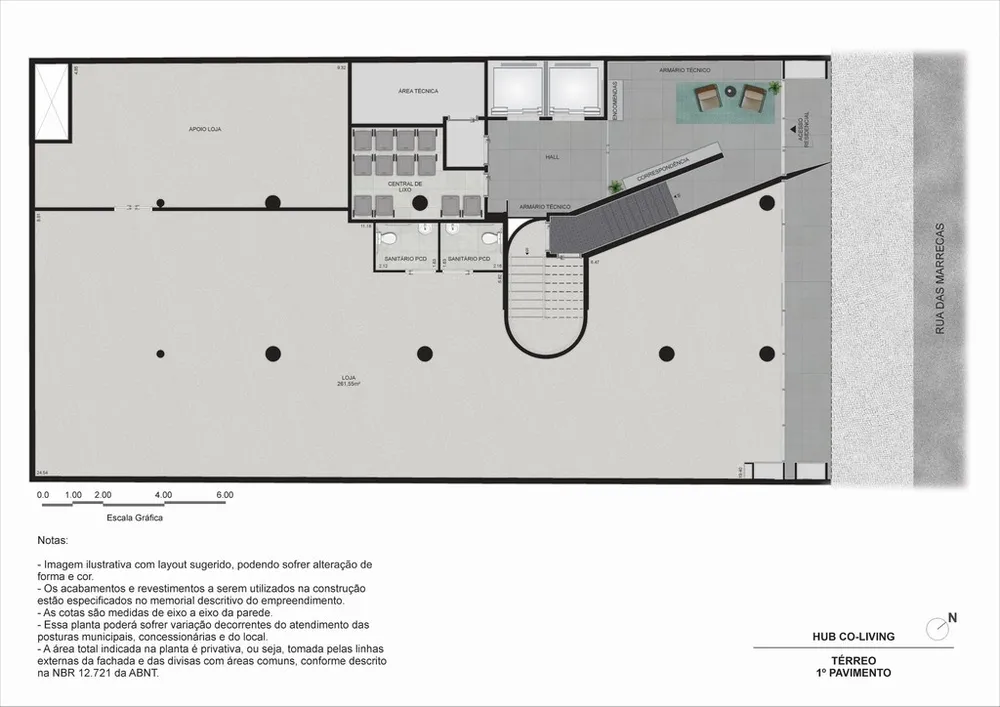 Loja-Salão, 261 m² - Foto 3