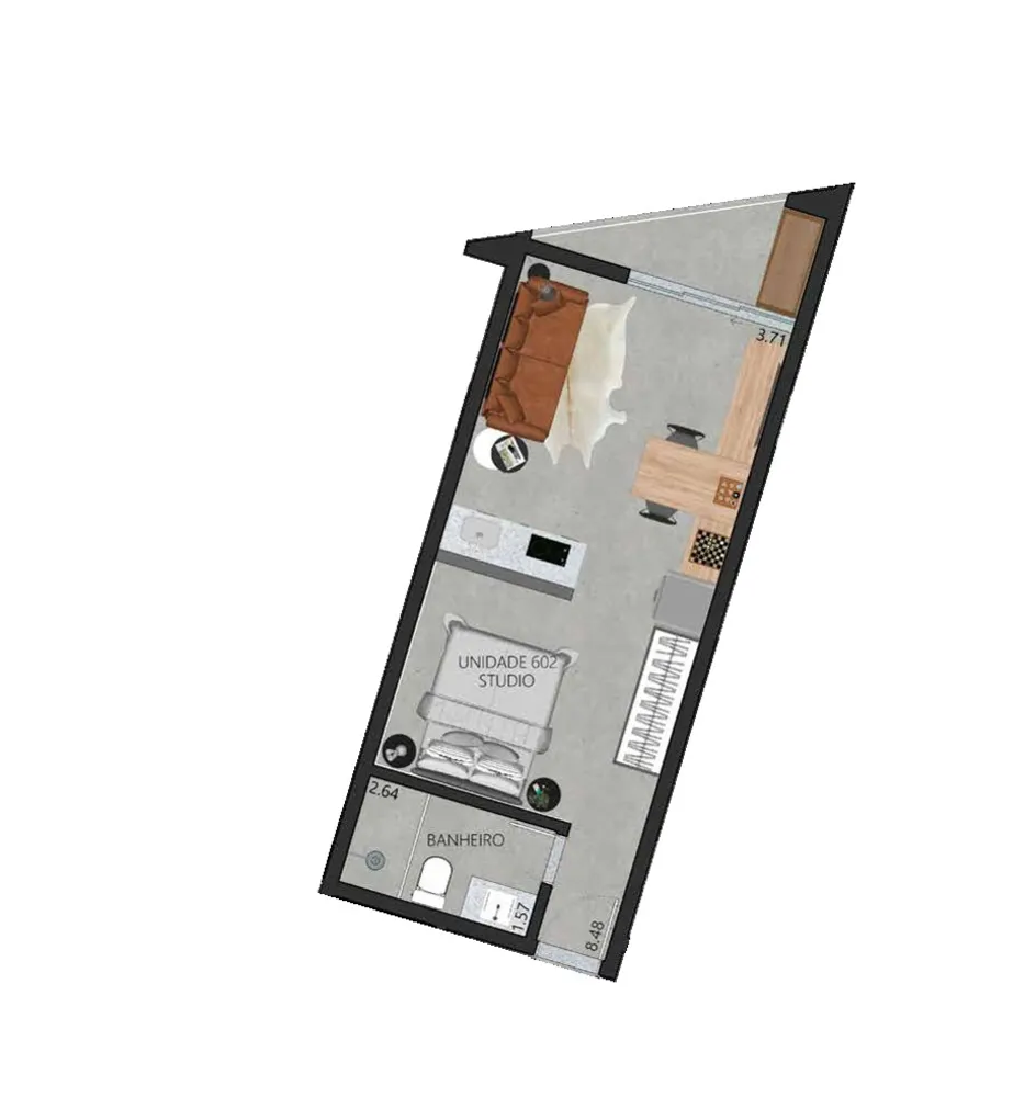 Apartamento, 1 quarto, 45 m² - Foto 49