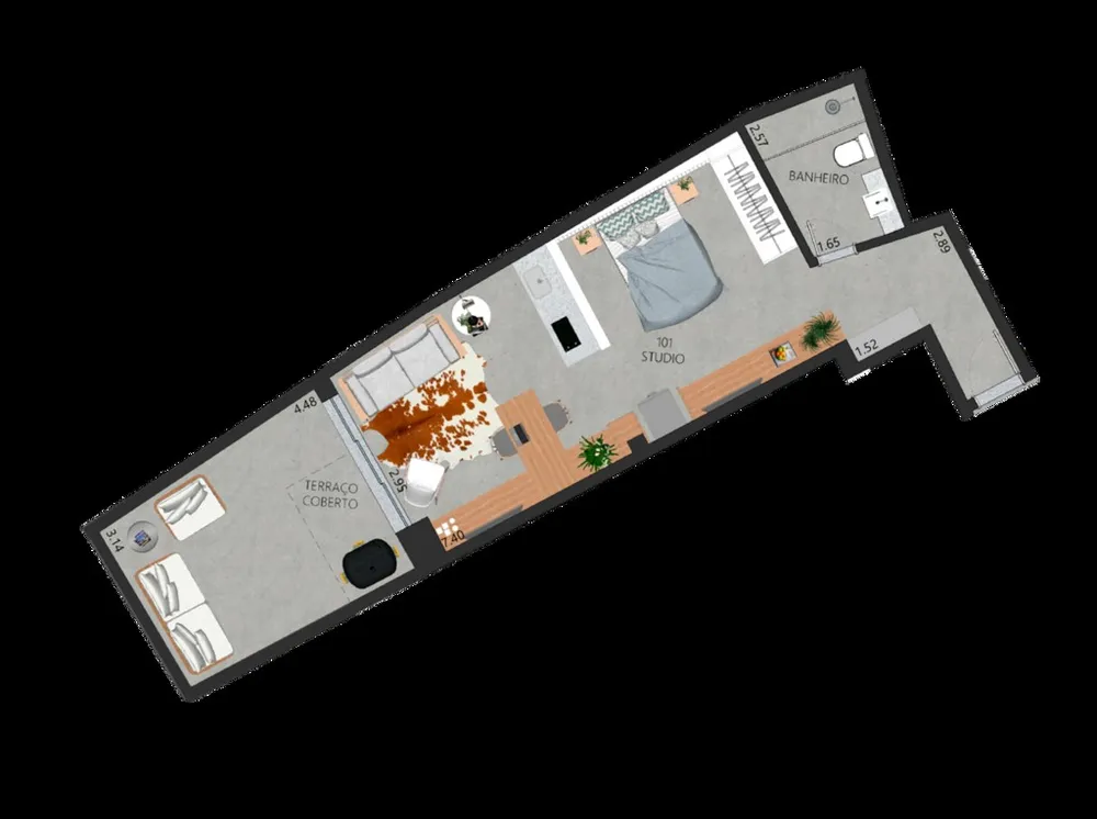 Apartamento, 1 quarto, 45 m² - Foto 23