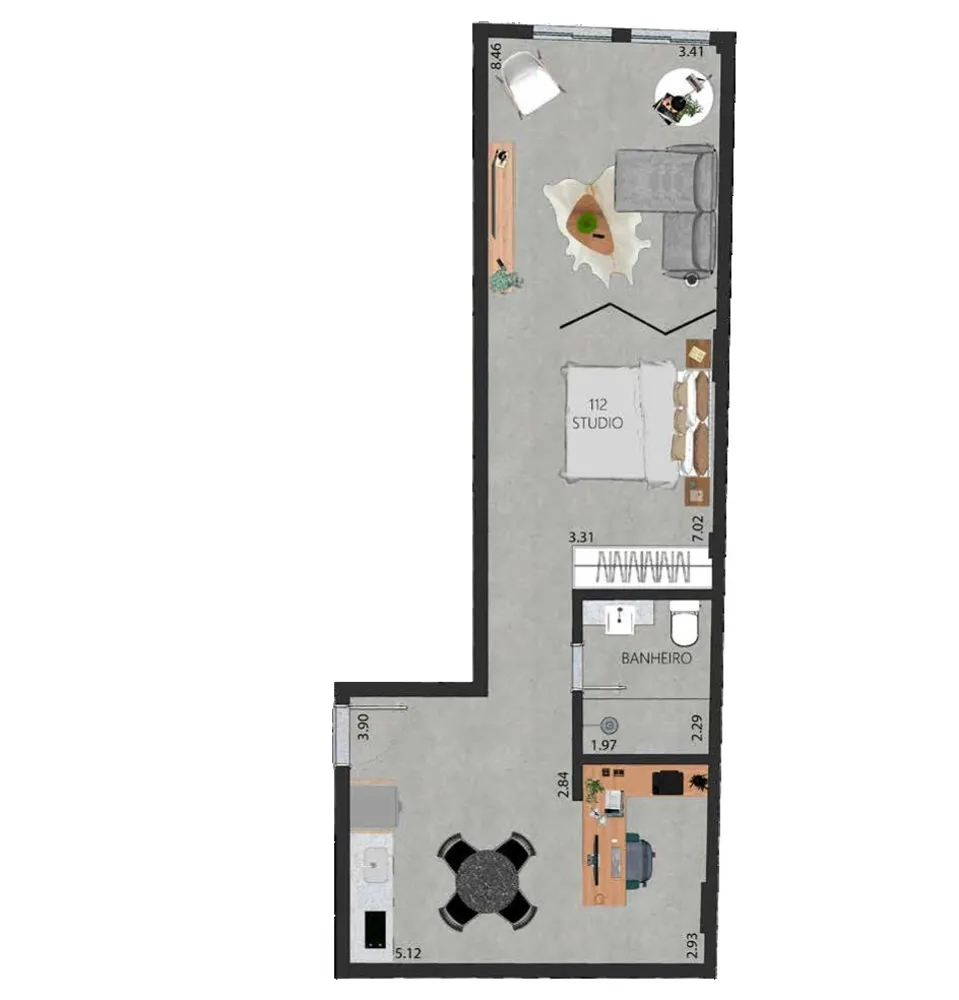 Apartamento, 1 quarto, 45 m² - Foto 37