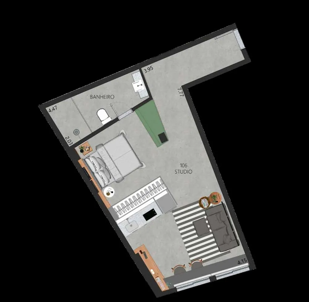 Apartamento, 1 quarto, 45 m² - Foto 31