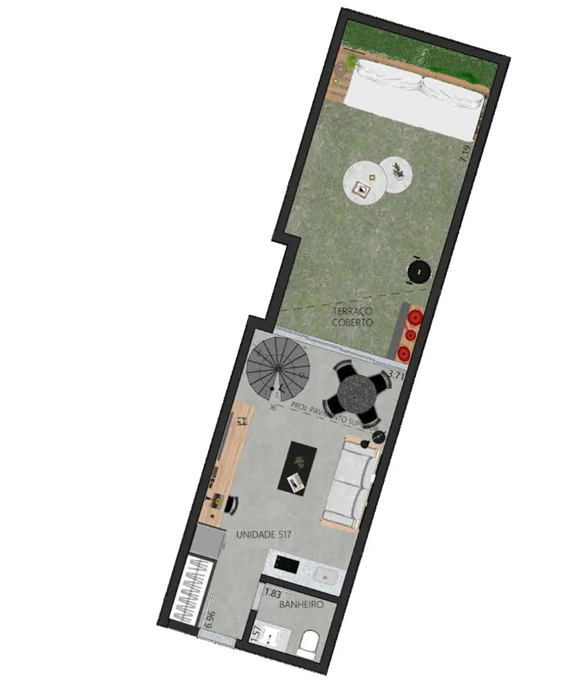 Apartamento, 1 quarto, 45 m² - Foto 43