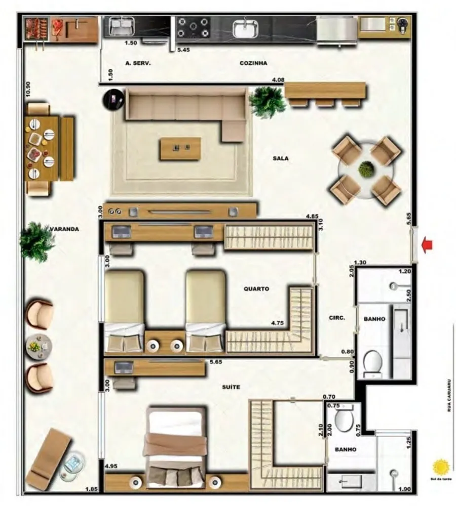 Cobertura, 2 quartos, 153 m² - Foto 35