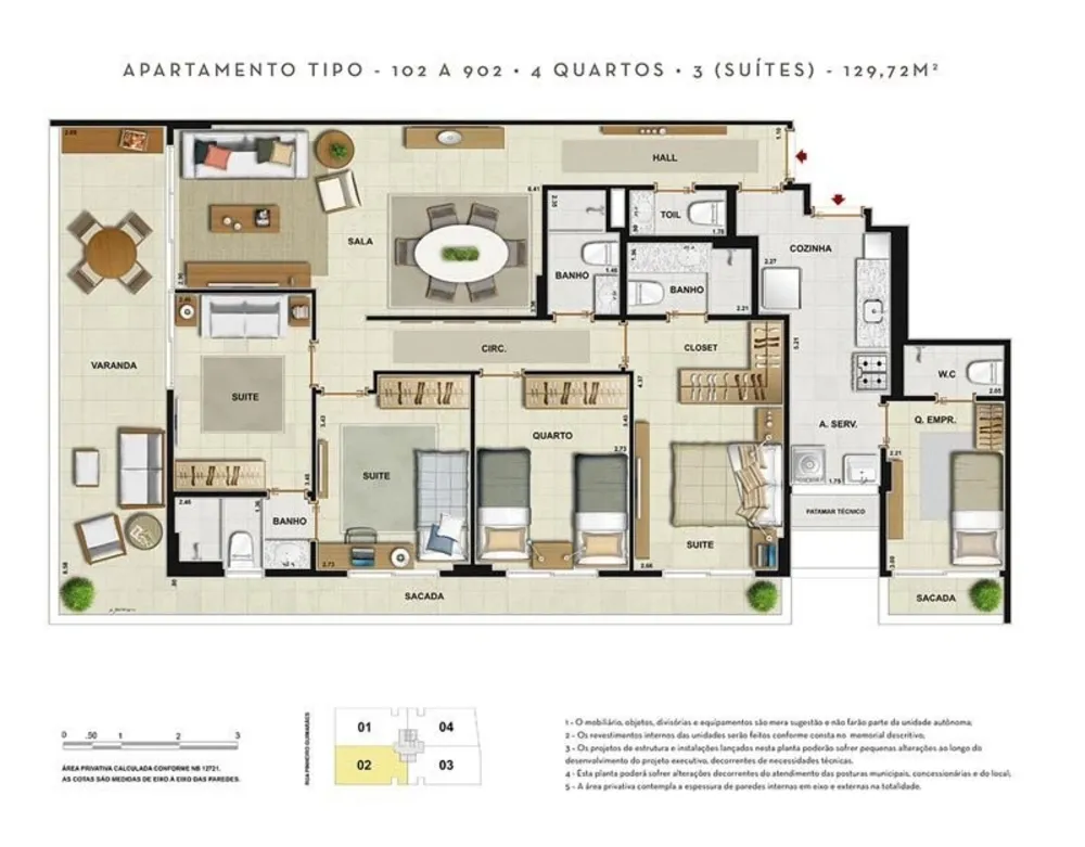 Cobertura, 4 quartos, 253 m² - Foto 23