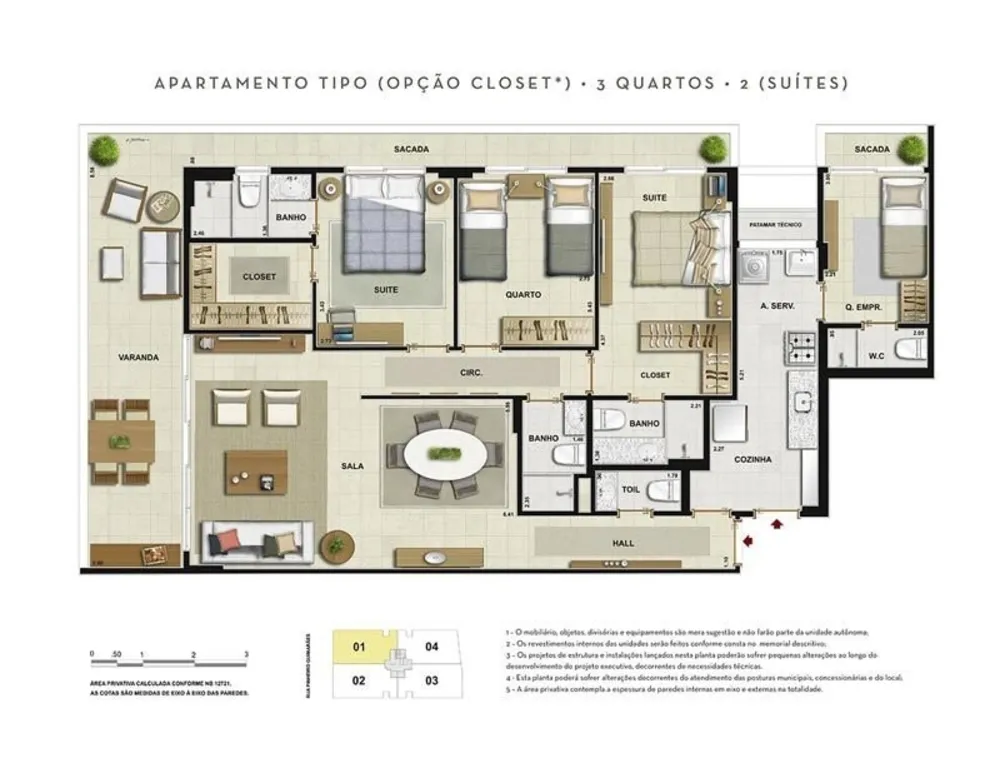 Cobertura, 4 quartos, 253 m² - Foto 21