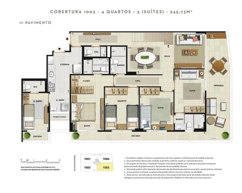 Cobertura, 4 quartos, 253 m² - Foto 30